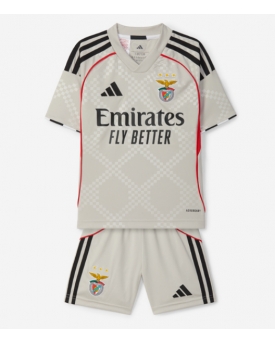 Billige Fotballdrakt Benfica Replika Bortedraktsett Barn 2025-26 Kortermet (med bukser)